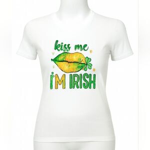 Kiss me, I'm Irish Custom Made St. Patrick's Day T-shirt - NWT
